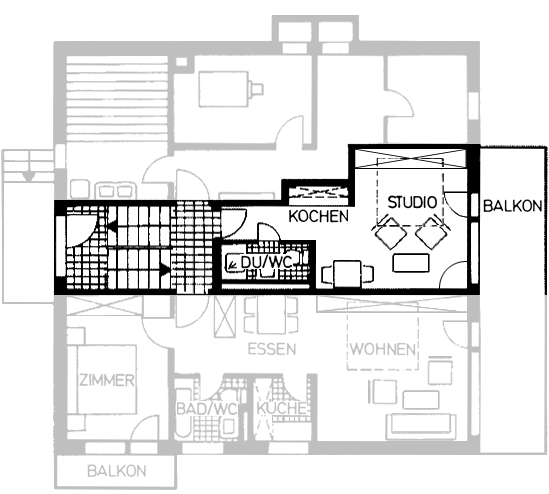 ferienwohnungen kandahar 1 zimmerwohnung 1 grundriss