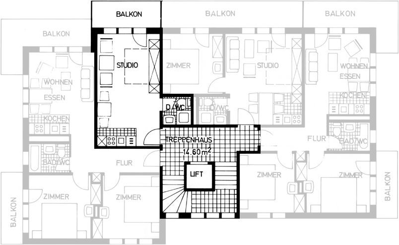 ferienwohnungen mischi 1 zimmerwohnung 15 grundriss